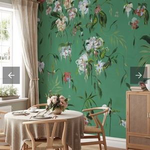 Wall Blush peel and stick wallpaper 4 panels 19” w x 10’ tall “The Grove” design